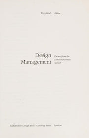 Design Management: Papers from the London Business School