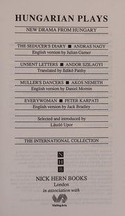 Hungarian Plays (INTERNATIONAL COLLECTION)