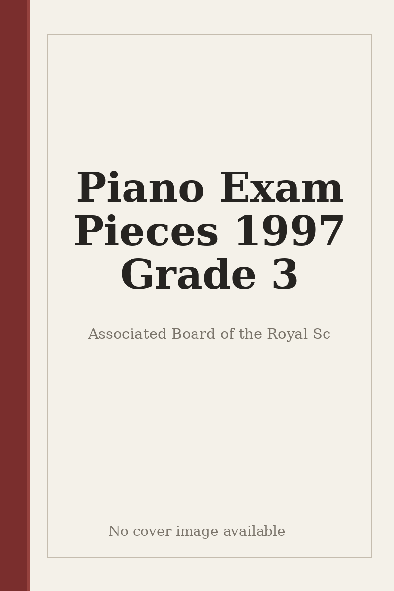 Piano Exam Pieces 1997 Grade 3 - no cover image available