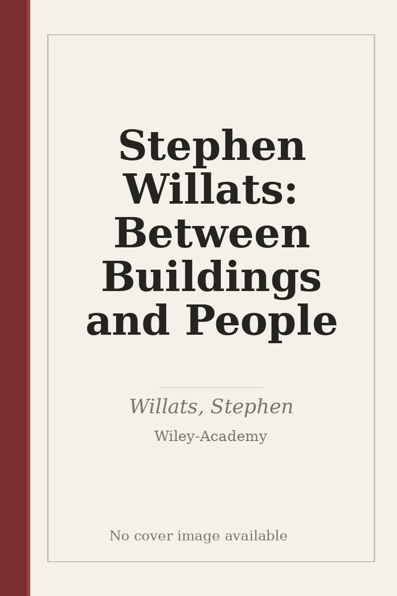 Stephen Willats: Between Buildings and People - no cover image available