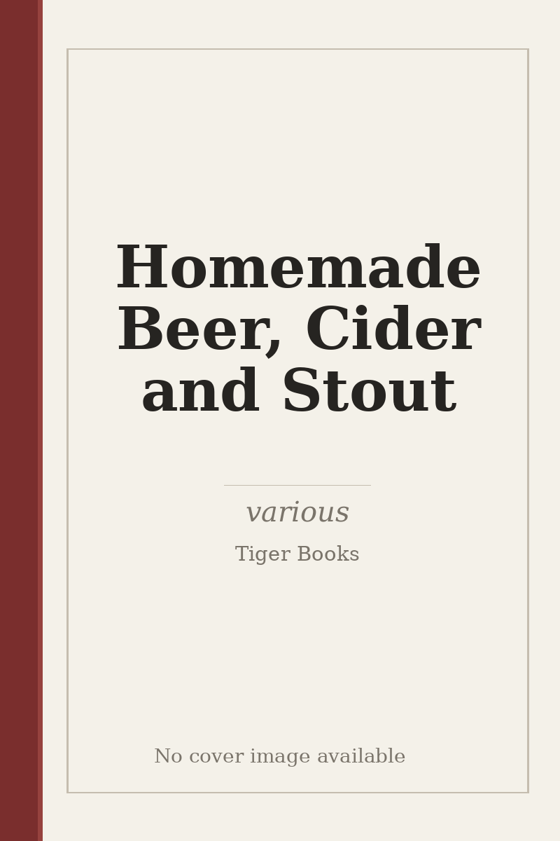 Homemade Beer, Cider and Stout - no cover image available