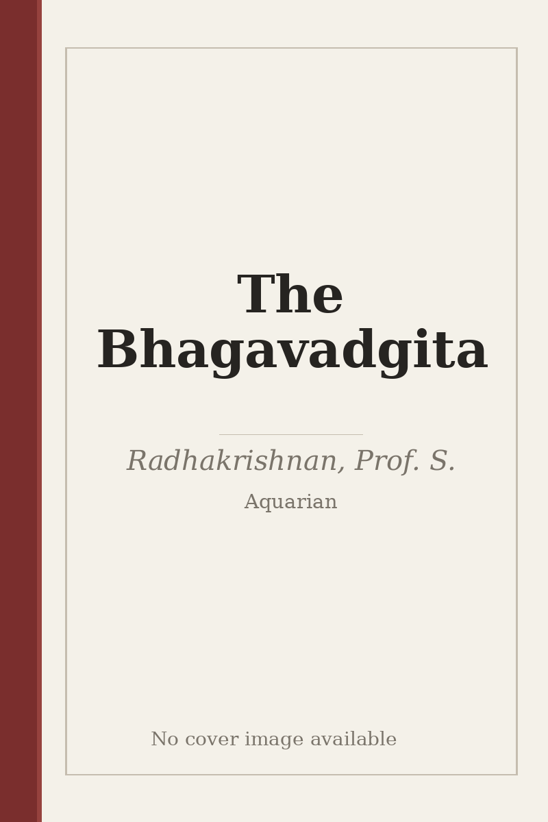 The Bhagavadgita - no cover image available