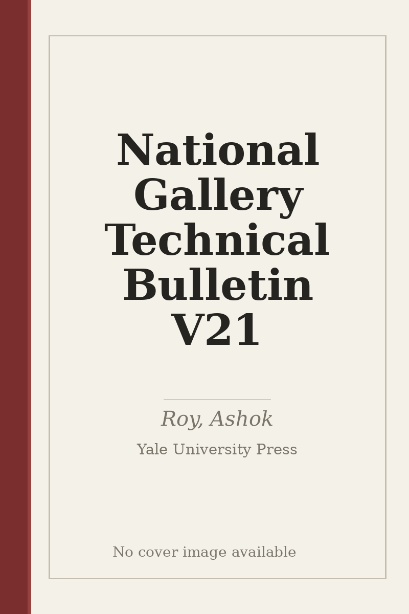 National Gallery Technical Bulletin V21 - no cover image available