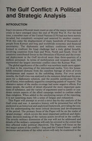 The Gulf Conflict: A Political and Strategic Analysis (Adelphi Papers)