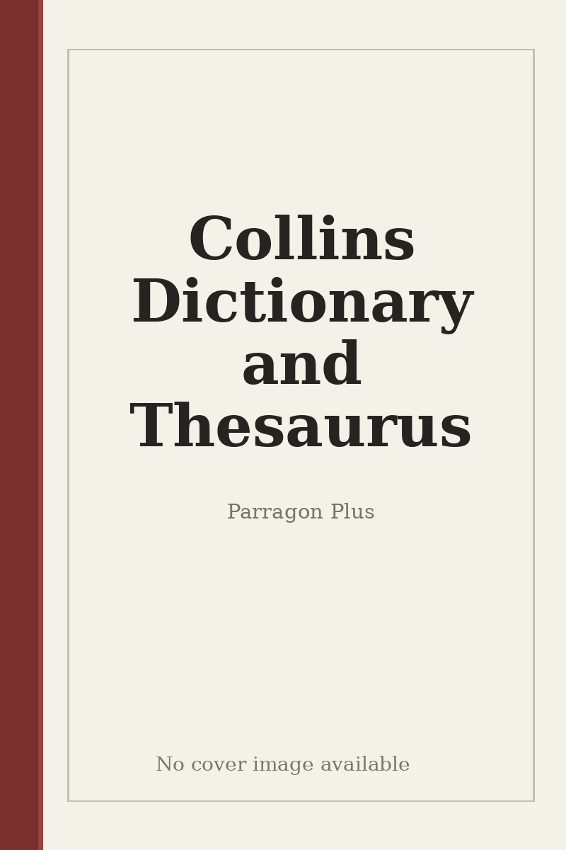 Collins Dictionary and Thesaurus - no cover image available