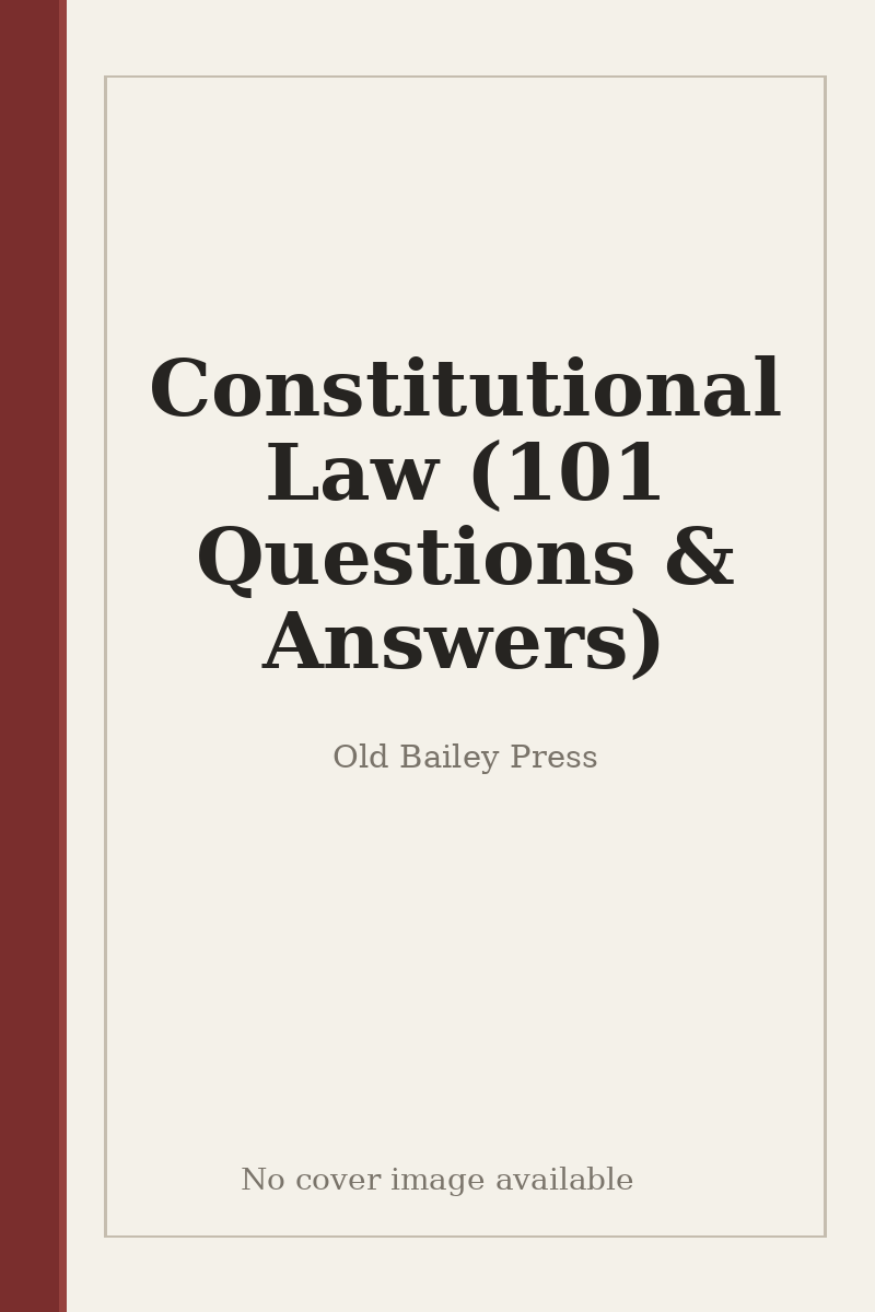 Constitutional Law (101 Questions & Answers) - no cover image available