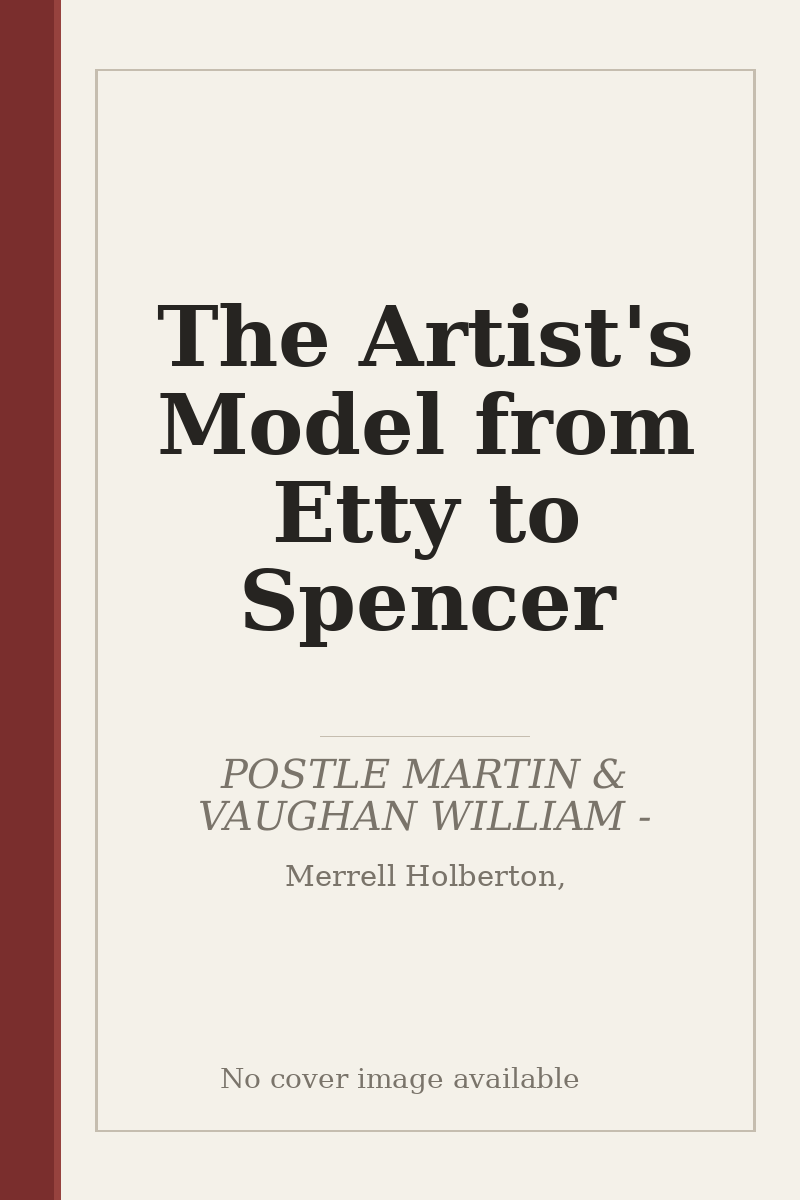 The Artist's Model from Etty to Spencer - no cover image available
