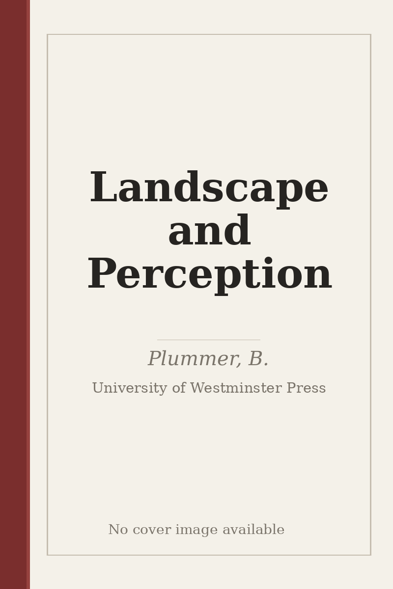 Landscape and Perception - no cover image available