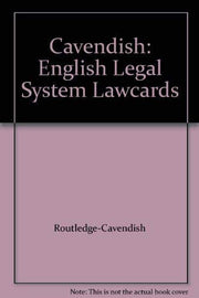 Cavendish: English Legal System Lawcards