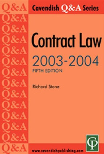 Contract Law Q&A 2003-2004 (Questions and Answers)