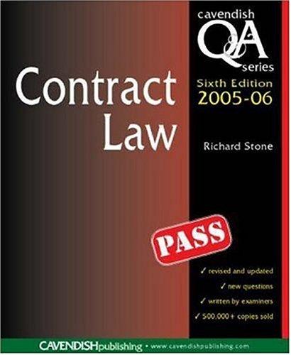 Contract Law Q&A 2005-2006 (Questions and Answers)