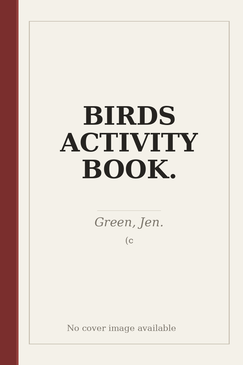 BIRDS ACTIVITY BOOK. - no cover image available