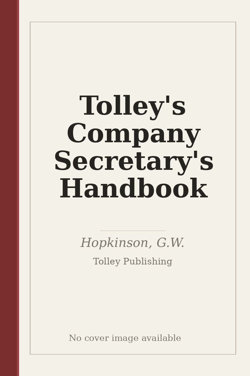 Tolley's Company Secretary's Handbook - no cover image available
