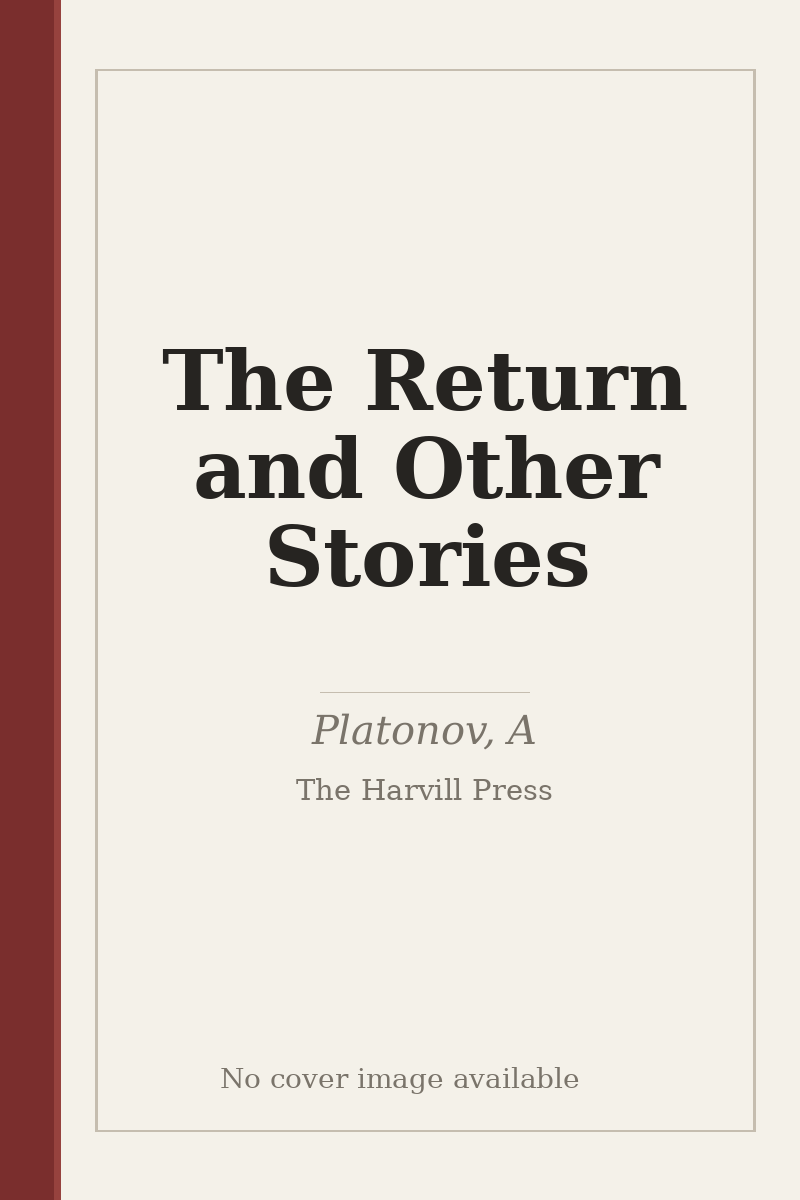The Return and Other Stories - no cover image available