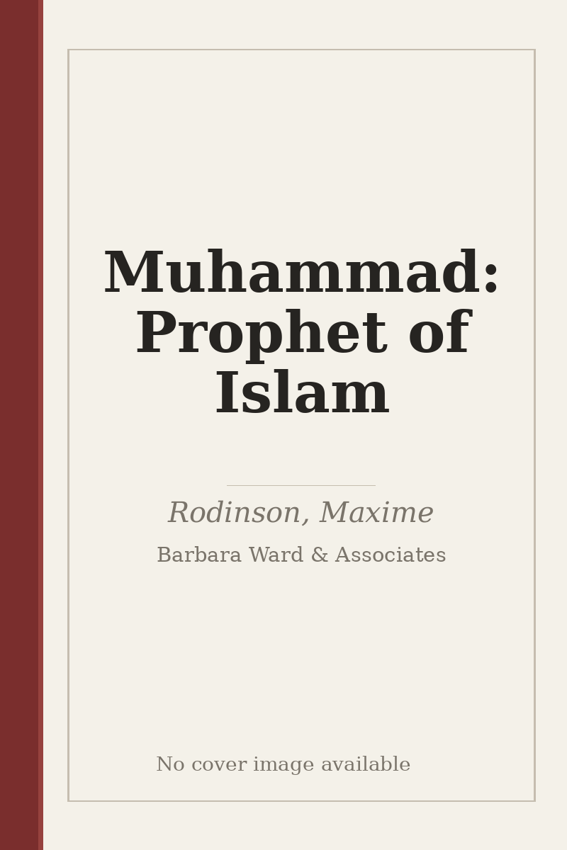 Muhammad: Prophet of Islam - no cover image available
