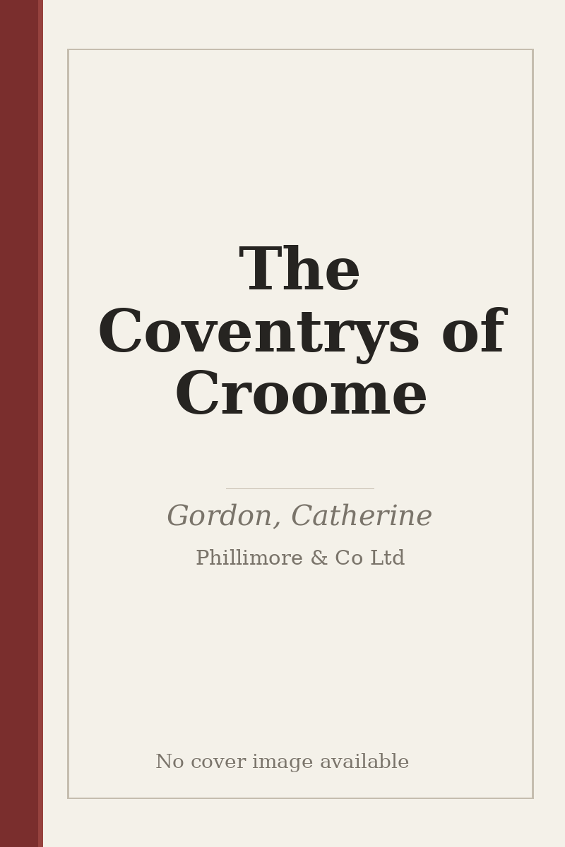 The Coventrys of Croome - no cover image available