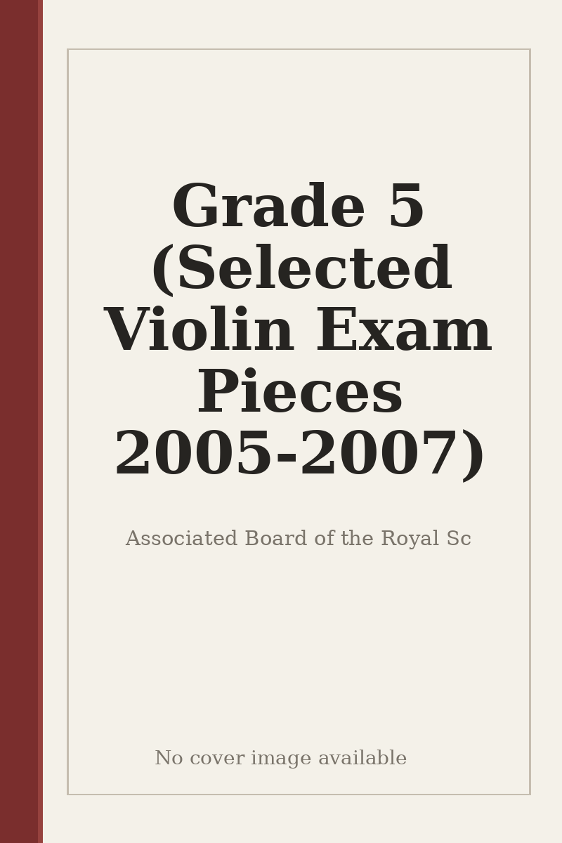 Grade 5 (Selected Violin Exam Pieces 2005-2007) - no cover image available
