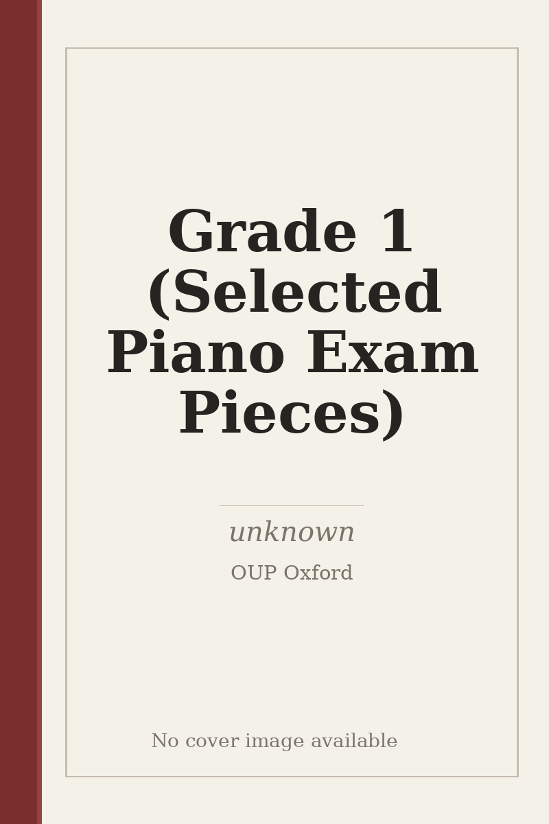 Grade 1 (Selected Piano Exam Pieces) - no cover image available