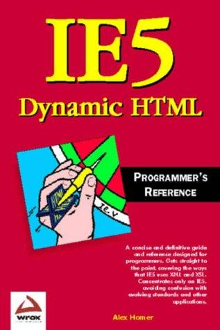 Internet Explorer 5 Dynamic HTML Programmer's Reference