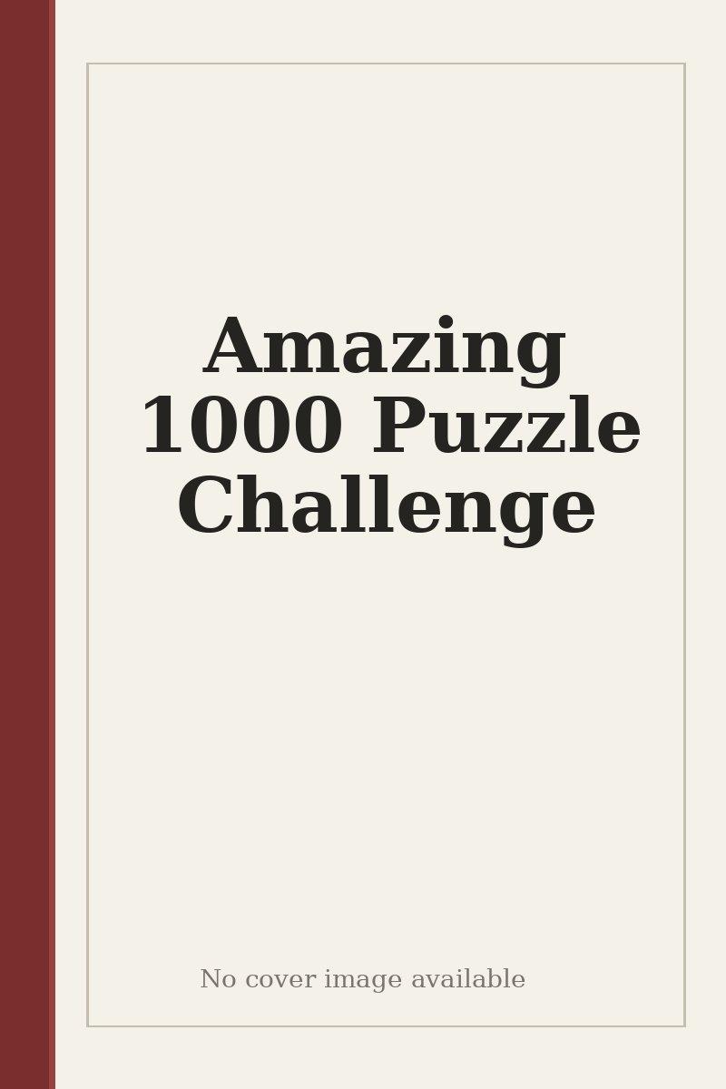 Amazing 1000 Puzzle Challenge - no cover image available