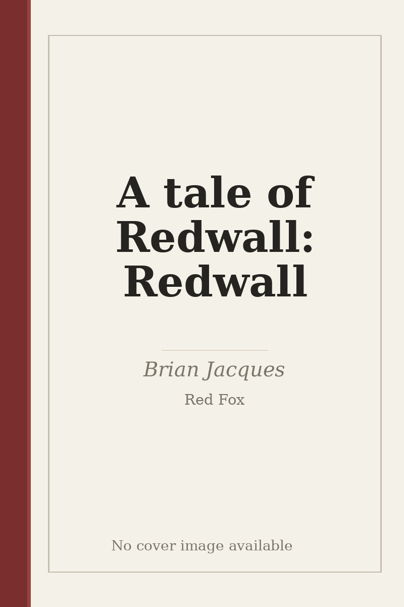 A tale of Redwall: Redwall - no cover image available