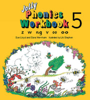 Jolly Phonics Workbook 5: in Precursive Letters (British English edition) (Jolly Phonics Workbooks, set of 1–7)
