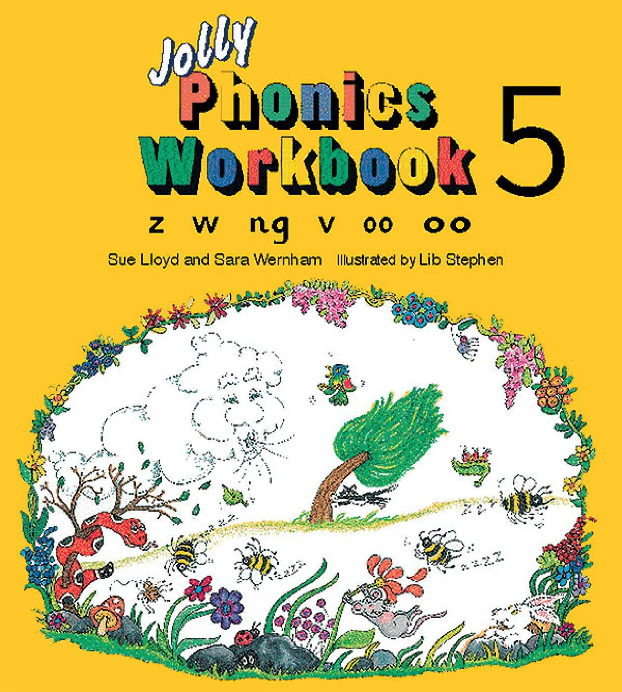 Jolly Phonics Workbook 5: in Precursive Letters (British English edition) (Jolly Phonics Workbooks, set of 1–7)