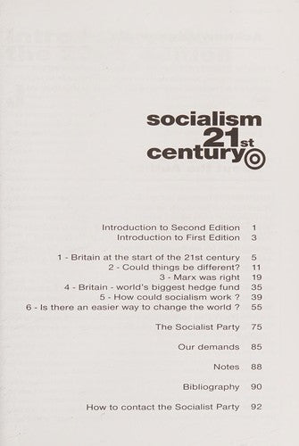 Socialism in the Twenty First Century: The Way Forward for Anti-Capitalism