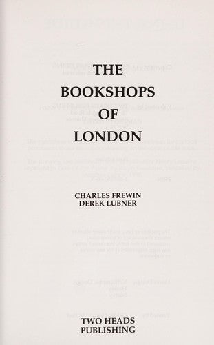 The Bookshops of London