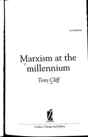 Marxism At The Millennium