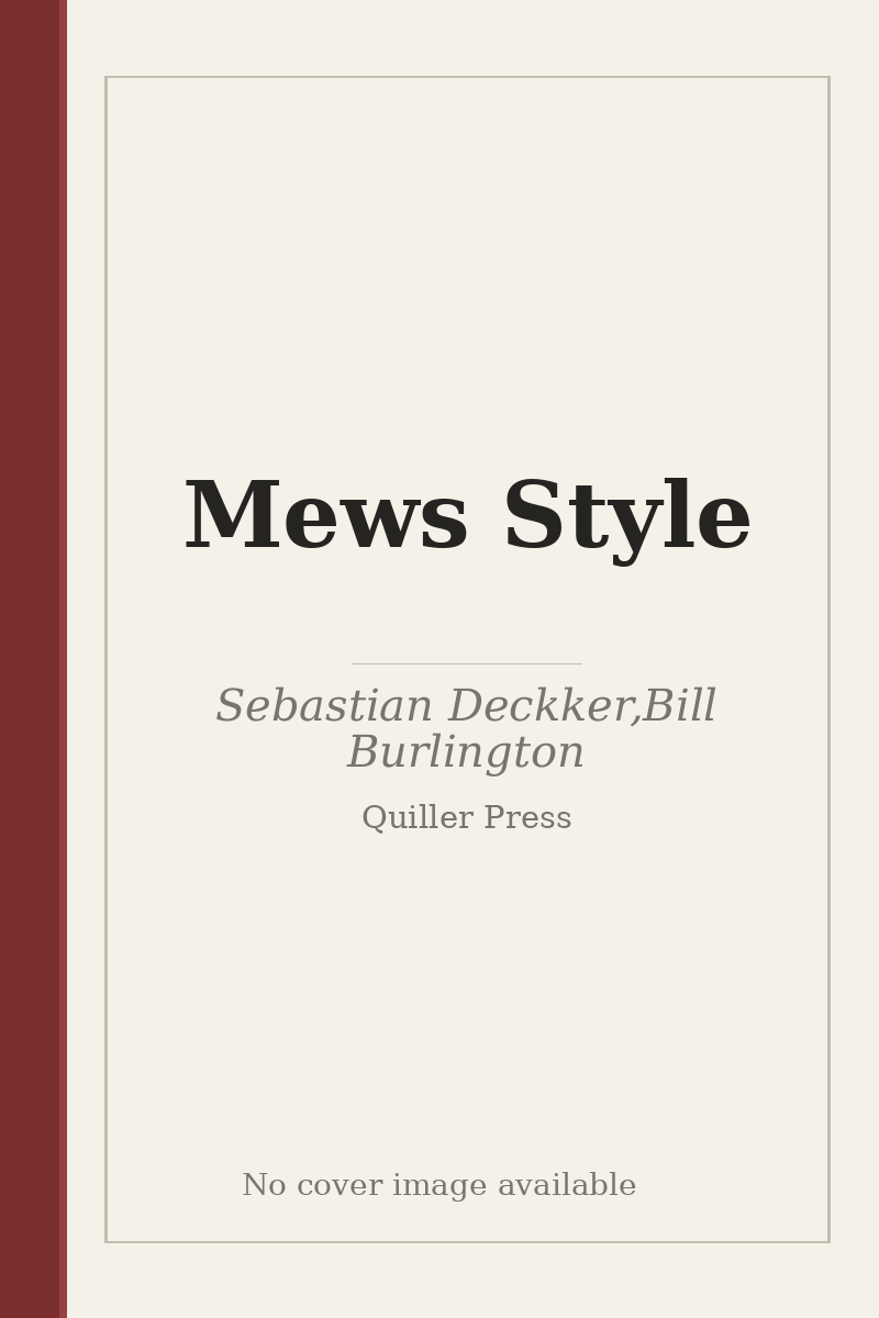 Mews Style - no cover image available