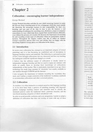 Teaching Collocation - Further Developments in the Lexical Approach