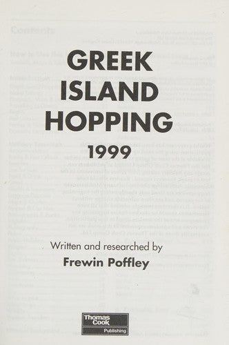 Greek Island Hopping (Independent Traveller's Guides)