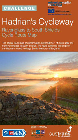 Hadrian's Cycleway: Sustrans' Official Cycle Route Map for Ravenglass to Tynemouth (Sustrans National Cycle Network)