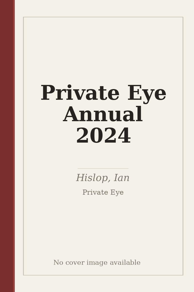 Private Eye Annual 2024 - no cover image available