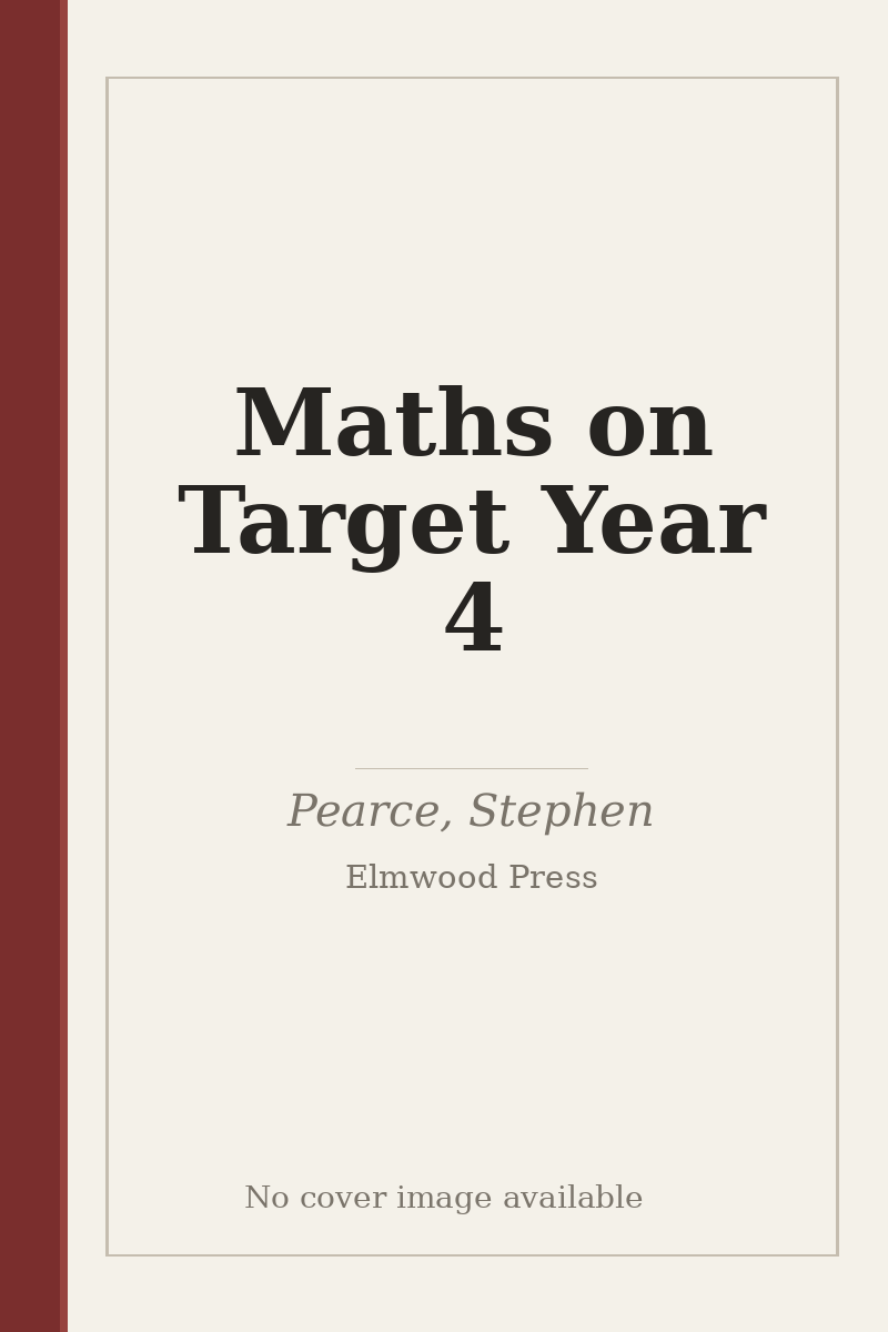 Maths on Target Year 4 - no cover image available