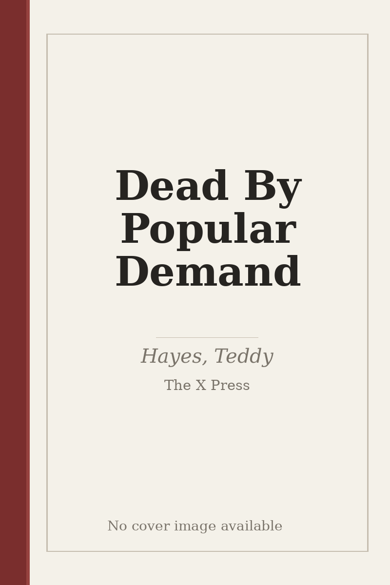 Dead By Popular Demand - no cover image available