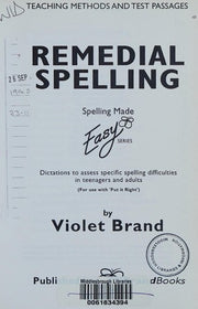 Remedial Spelling (Spelling Made Easy)