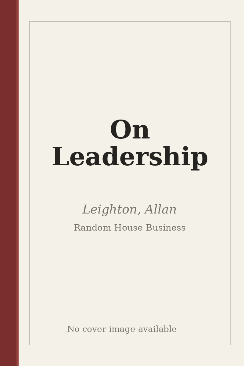 On Leadership - no cover image available