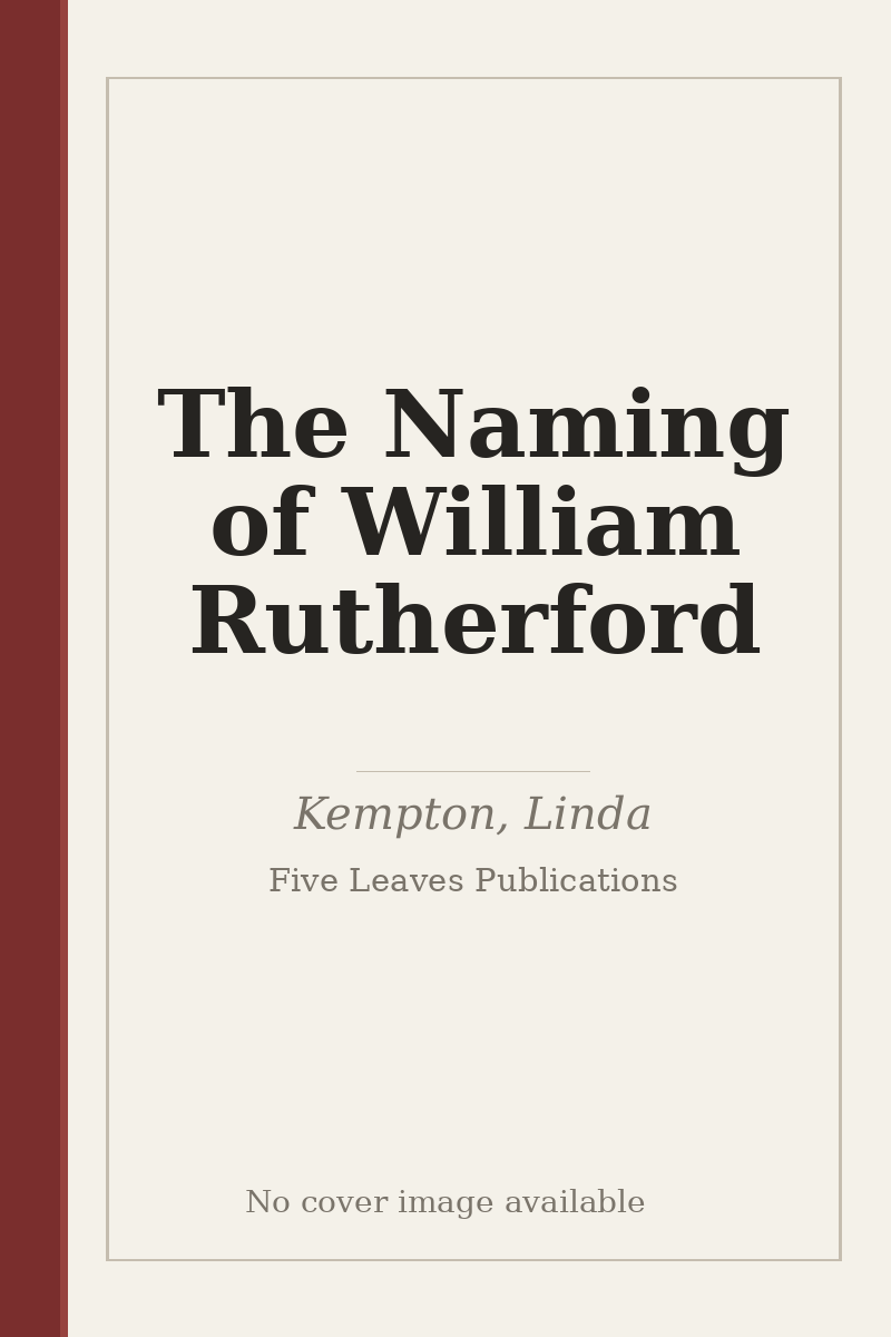 The Naming of William Rutherford - no cover image available