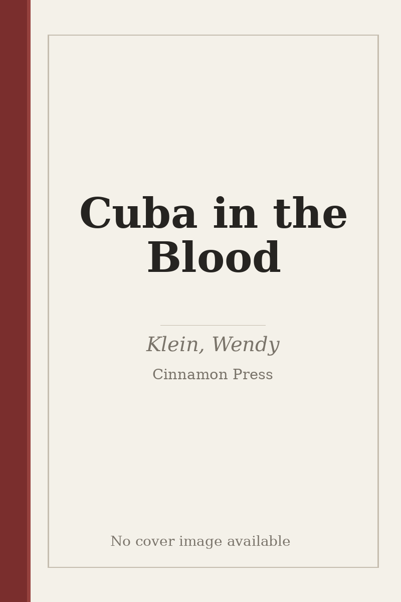 Cuba in the Blood - no cover image available