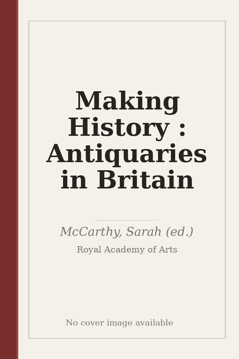 Making History : Antiquaries in Britain - no cover image available