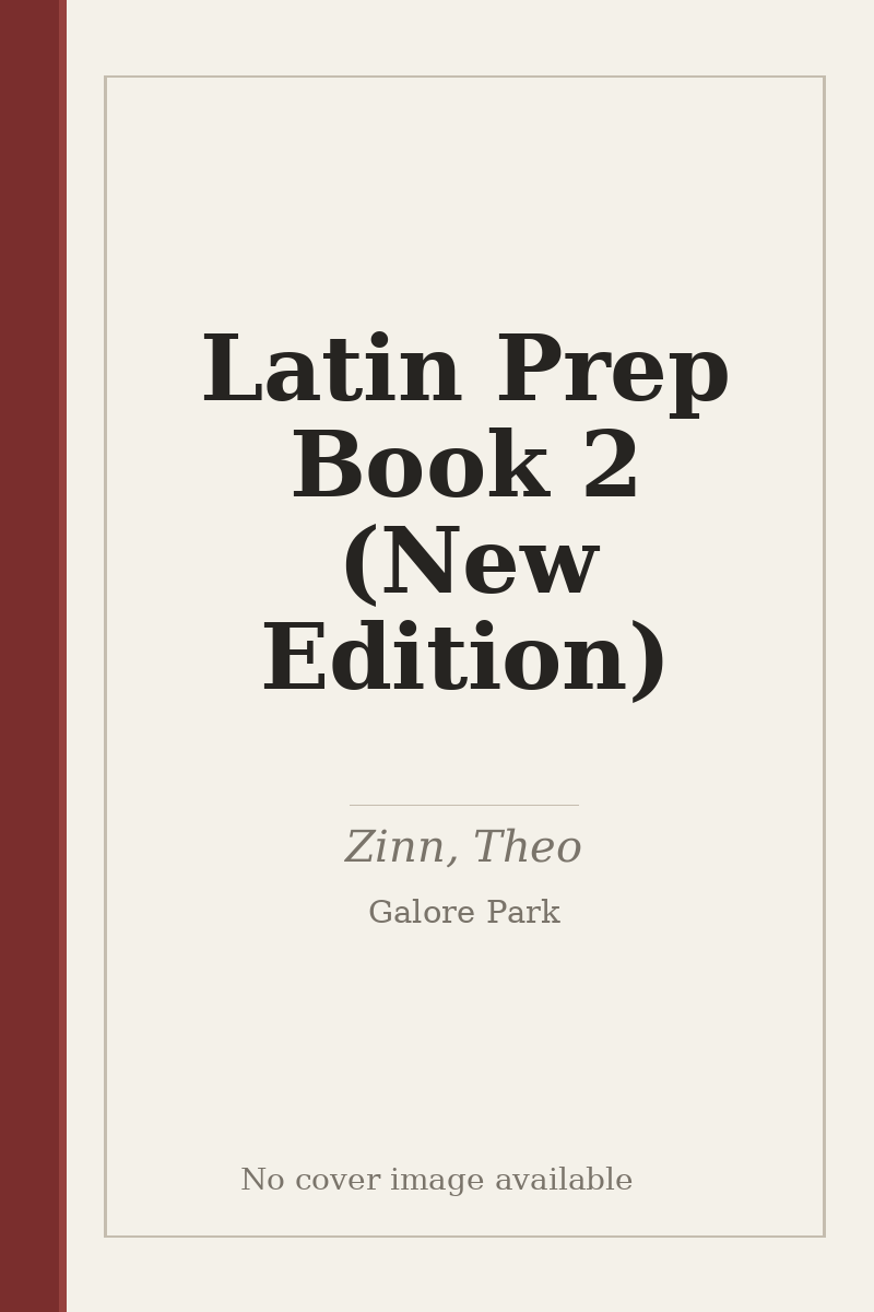 Latin Prep Book 2 (New Edition) - no cover image available