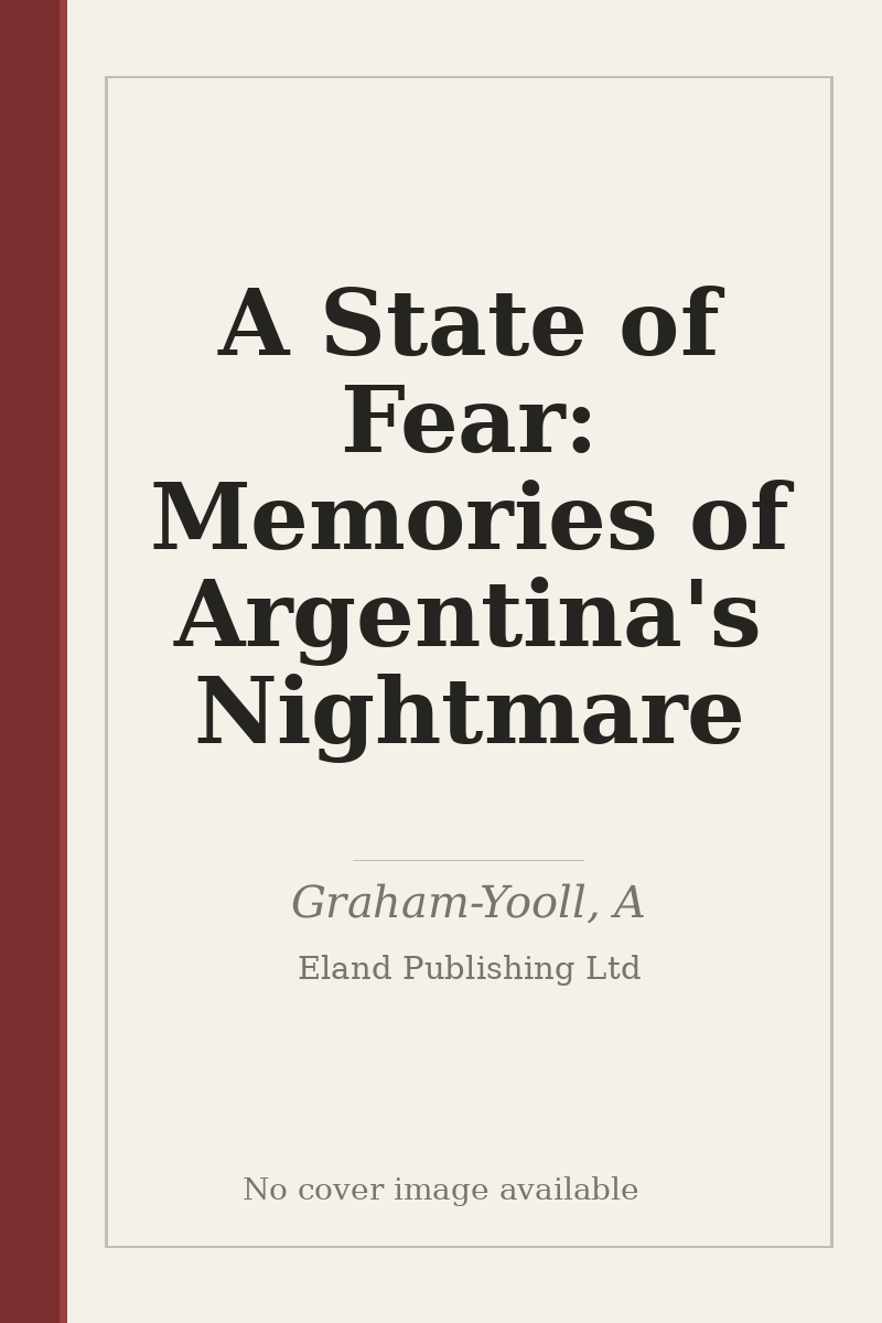 A State of Fear: Memories of Argentina's Nightmare - no cover image available