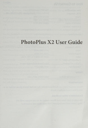 PhotoPlus X2 User Guide