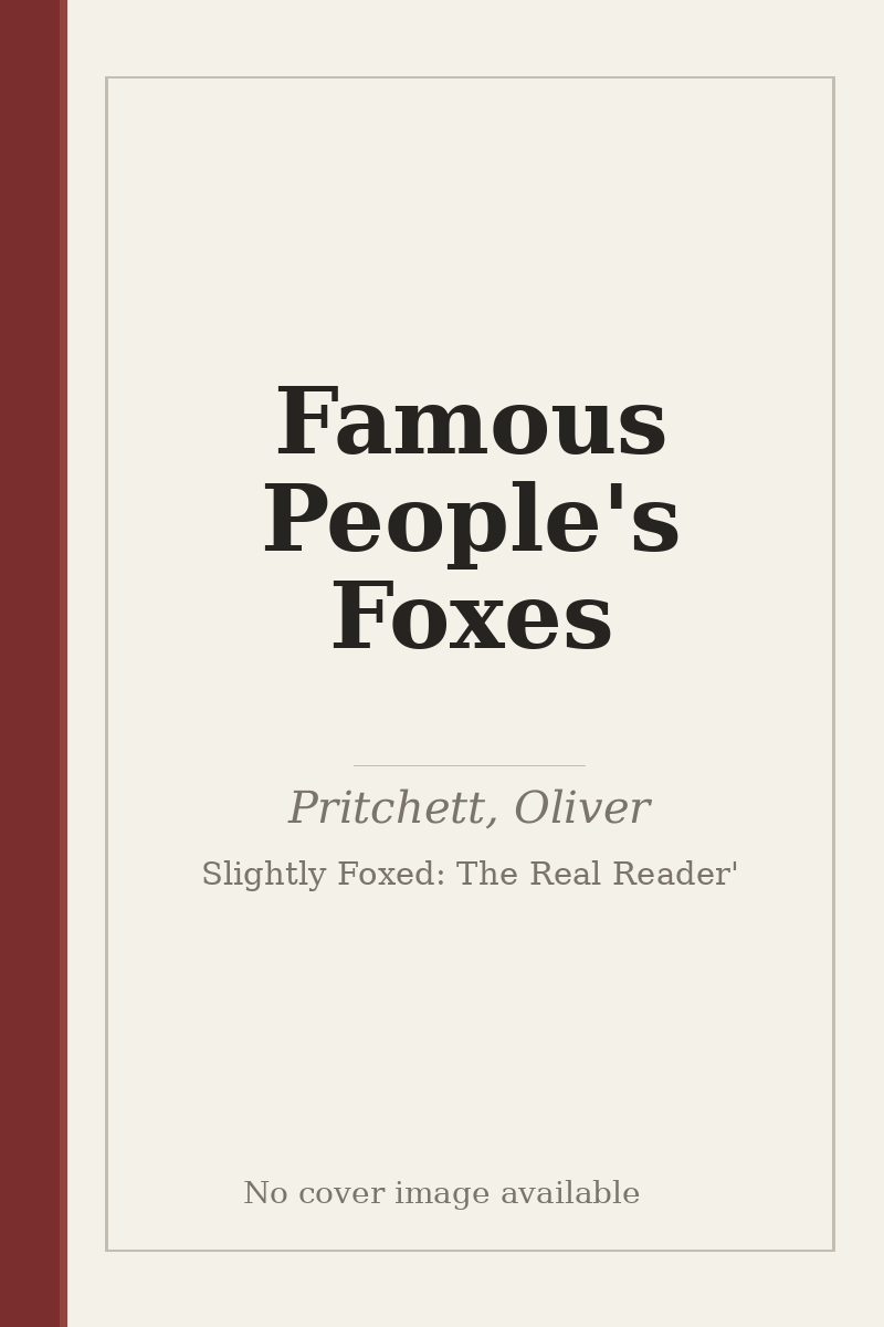 Famous People's Foxes - no cover image available