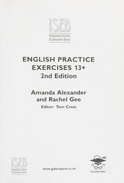 English Practice Exercises 13+ 2nd edition Practice Exercises for Common Entrance preparation