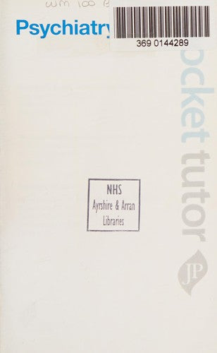 Pocket Tutor Psychiatry