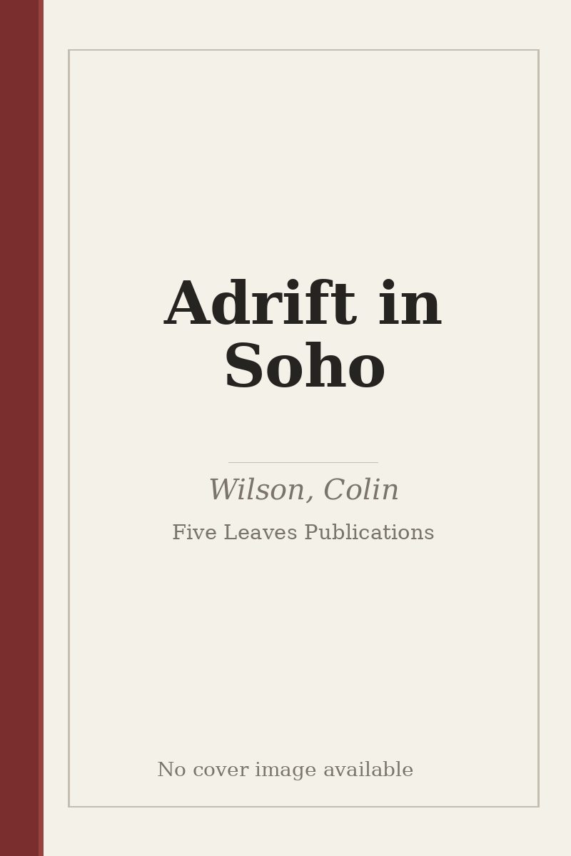 Adrift in Soho - no cover image available