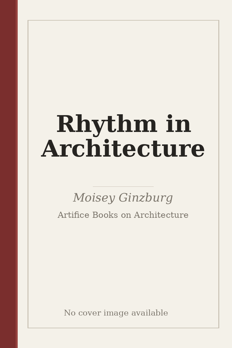 Rhythm in Architecture - no cover image available